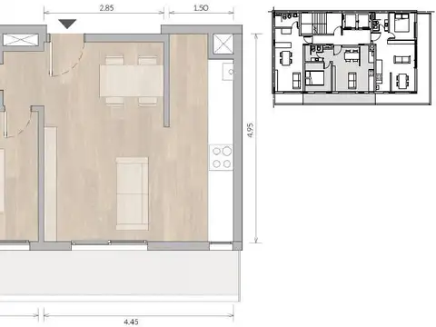 Departamento en Venta de Monoambiente