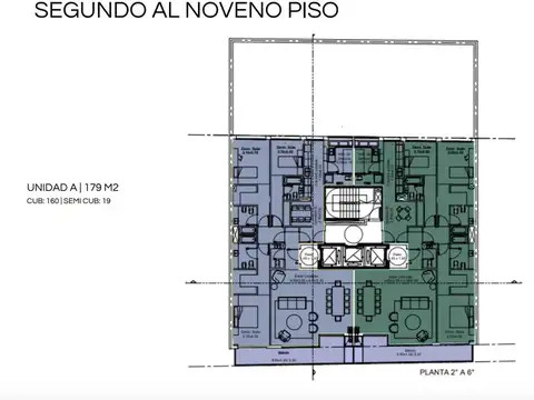 Departamento sempiso 8 Piso, 3 suite coch amenties