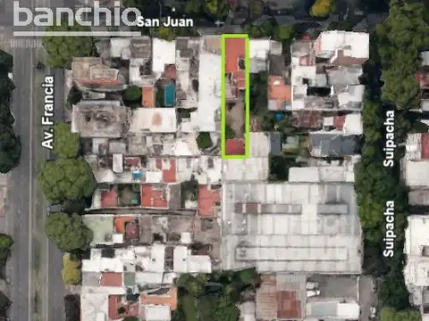 Terreno en Venta 43  mts Fondo