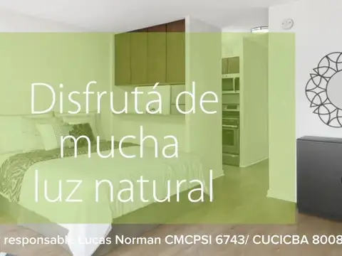 Departamento Monoambiente con 1 baño