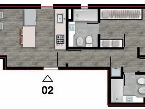 VENTA - Departamento 2 dormitorios en construcción. Centro, Rosario.