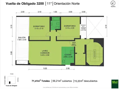 Vuelta De Obligado 3200, Piso 11