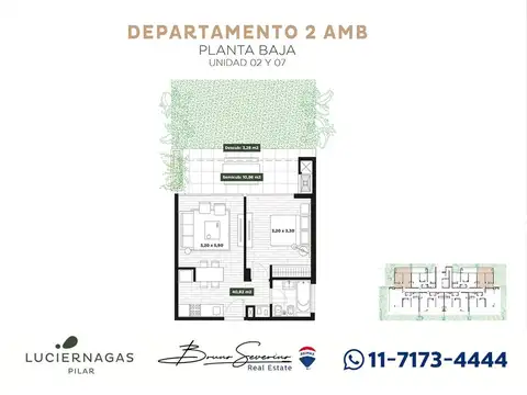 Departamento en Venta de 2 ambientes