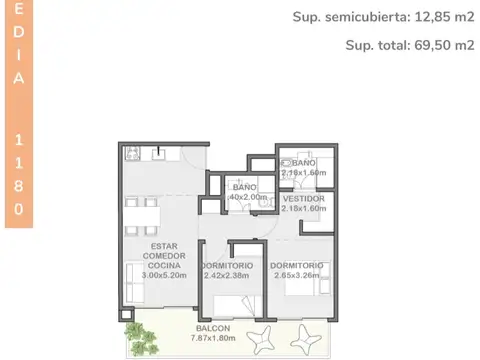 Departamento en Venta al Este