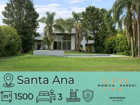 CASA EN VENTA EN BARRIO CERRADO SANTA ANA - FRANCISCO ÁLVAREZ