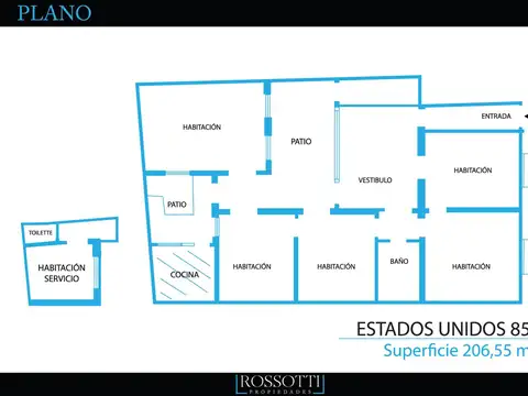 Gran PH en Planta baja - Apto Profesional - 220m2 - Entrada indepte. - a Reciclar