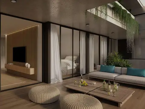 Departamento 2 ambientes con 2 baños