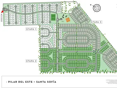 Terreno en Venta en Pilar Del Este - Santa Sofia, USD 57.000