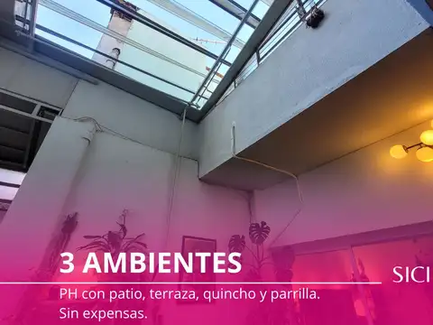 PH - 3 ambientes - Floresta - Terraza - Quincho