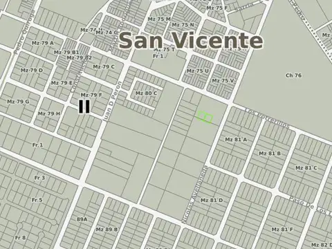 Terreno en Venta 20  mts Frente