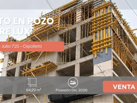 VENTA DEPARTAMENTO 1 DOR.  TORRE LUX CIPOLLETTI