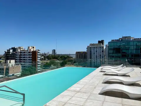 Departamento 2 ambientes con 2 baños