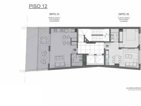 VENTA LOFT Balcon Terraza A ESTRENAR Monserrat