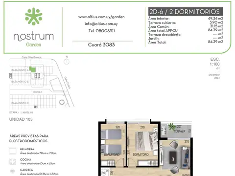 VENTA 2 DORMITORIOS NOSTRUM GARDEN PRADO
