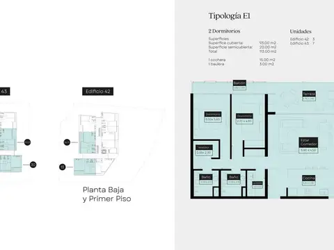 Departamento en Venta con 1 cocheras