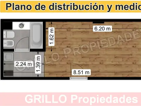 Departamento en Alquiler de Monoambiente