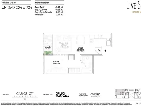 Charcas 4600, Piso 6