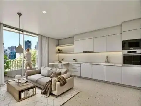 Departamento 2 ambientes con 1 baño