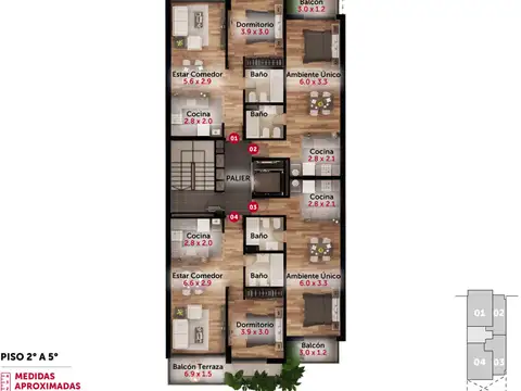 Cochabamba 1100, Piso 4