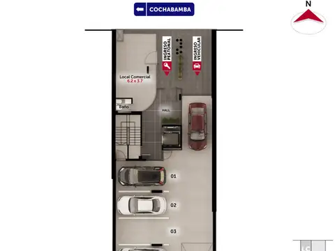 Departamento en Venta de Monoambiente