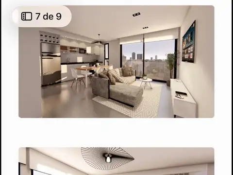 Departamento 2 ambientes con 1 baño