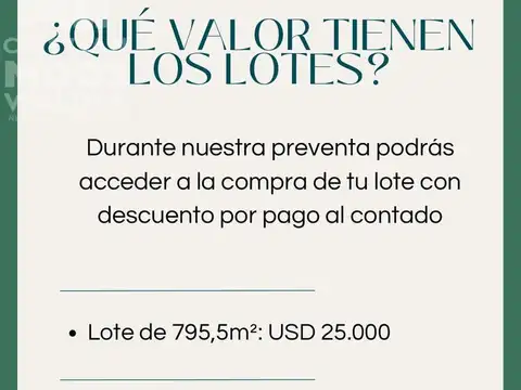 Terreno en Venta en Barrio Belén, USD 25.140