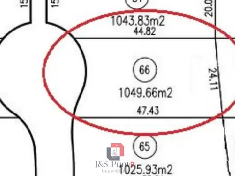 Terreno en Venta de 1050,0 m2