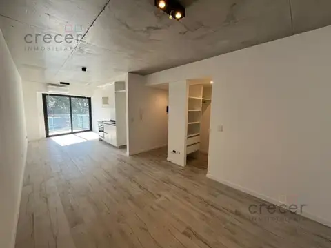 Alquiler departamento monoambiente con balcón en Colegiales Terraza y Parilla