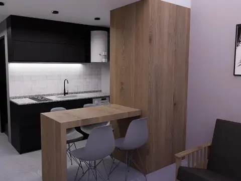 Departamento Monoambiente con 1 baño