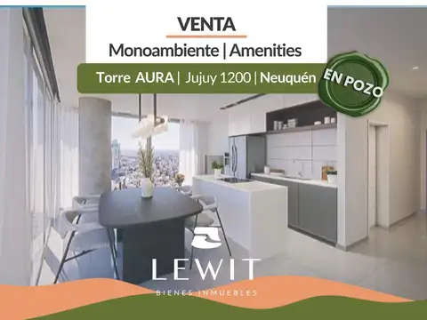 Venta departamento monoambiente | Pileta | Gimnasio | 2 SUM | Laundry | Torre Aura