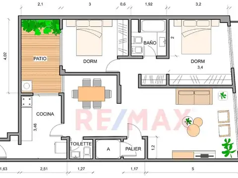 Departamento en Venta en Recoleta, USD 195.000