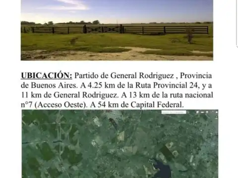 Inmenso Campo Oportunidad De Inversion En Gnrl. Rodriguez