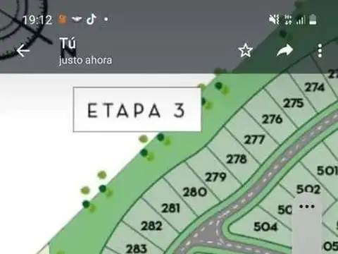 Terreno en Venta 37  mts Fondo