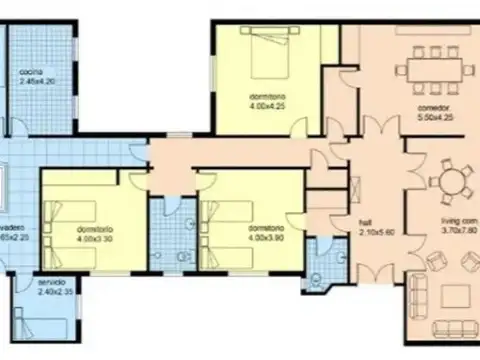 Venta departamento Semipiso al frente con Baulera Apto Profesional en Balvanera
