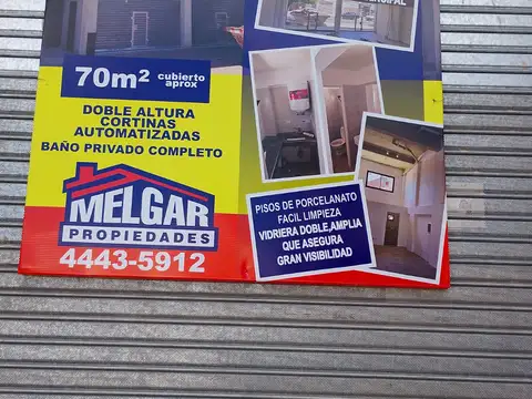 LOCAL A ESTRENAR  SOBRE AV. ROSALES