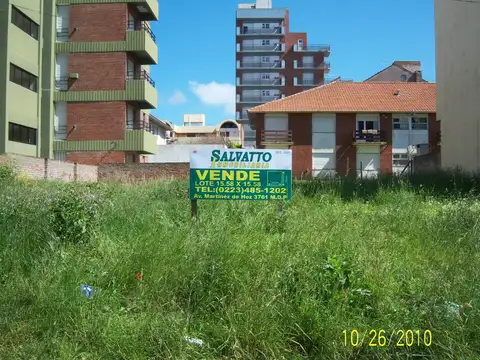Terreno en Venta 15  mts Fondo