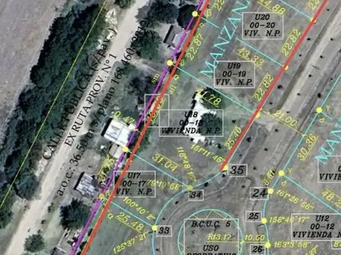 Terreno en Venta 22  mts Frente