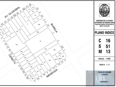 Terreno en Venta 16  mts Fondo