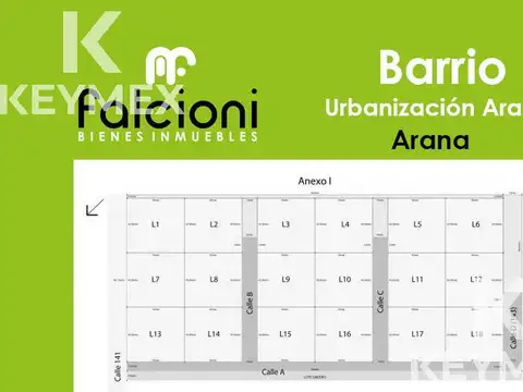 VENTA TERRENO - Arana