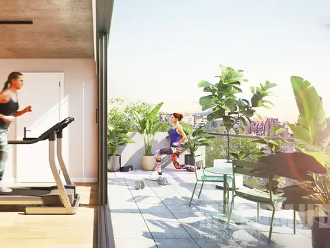 Departamento 2 ambientes con 1 baño