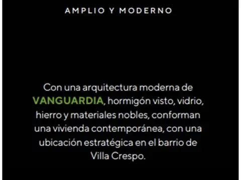 Departamento en Venta en Villa Crespo, USD 138.000