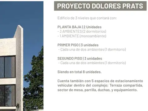 Departamento Monoambiente con 1 baño