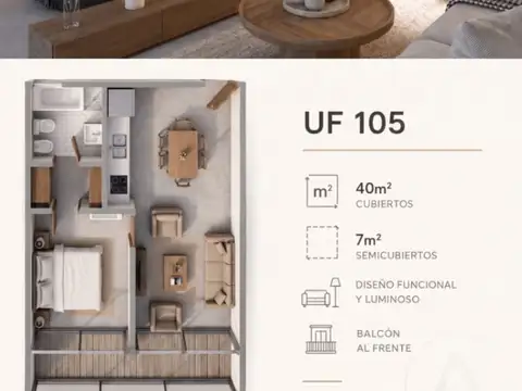 FINA PATAGONIA. Departamento en venta en San Martin de los Andes. UF 102 ALTOS DE PILPIL