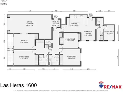 Departamento 6 ambientes con 3 baños