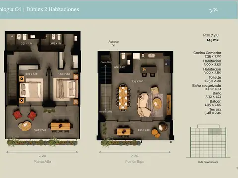 Departamento en Venta de 3 ambientes