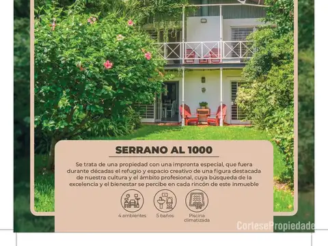 Casa 4 ambientes con 5 baños