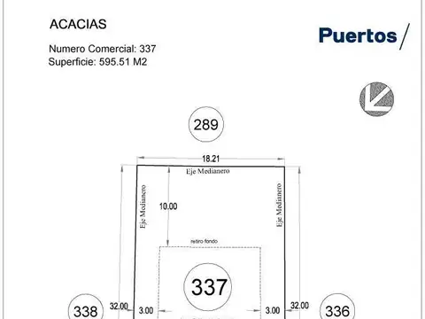 VENTA LOTE FRENTE A LA LAGUNA - ACACIAS PUERTOS DEL LAGO