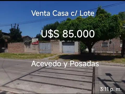 Terreno en Venta 26  mts Frente