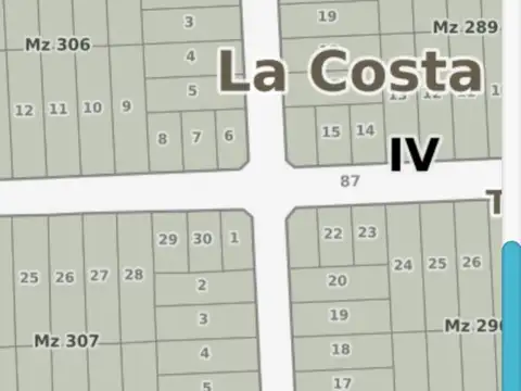 Lote venta Mar del tuyu calle 2 entre 87 y 88