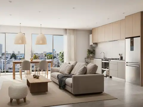 Departamento 3 ambientes con 2 baños